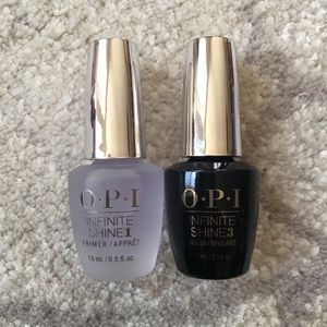 Base and top coat for Infinite Shine formula.